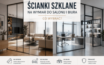 Ścianki szklane na wymiar do salonu i biura – co wybrać?